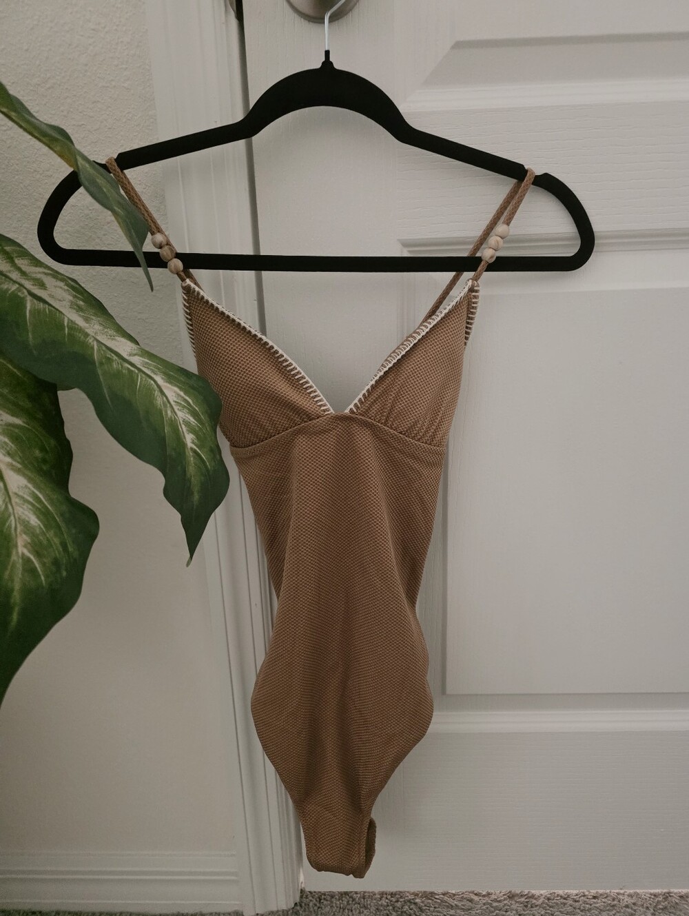 AERIE🐌 Pique One Piece Cheeky Swimsuit SIZE S LONG